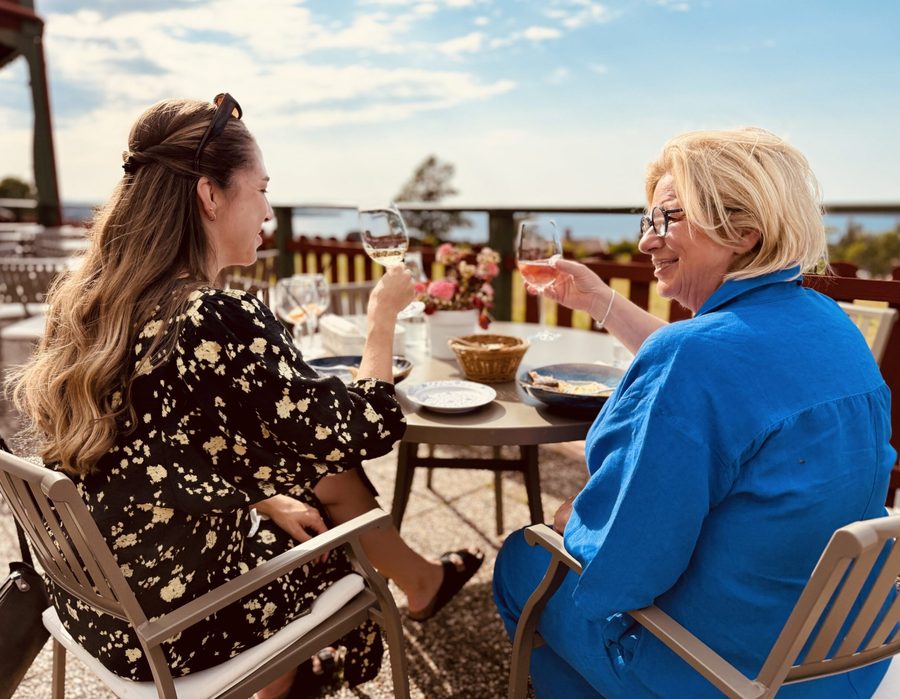 På terrassen